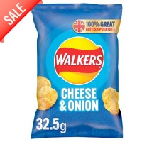 Walkers CHEESE & ONION Crisps 32.5g - Best Before: 04.10.25 (10% OFF)